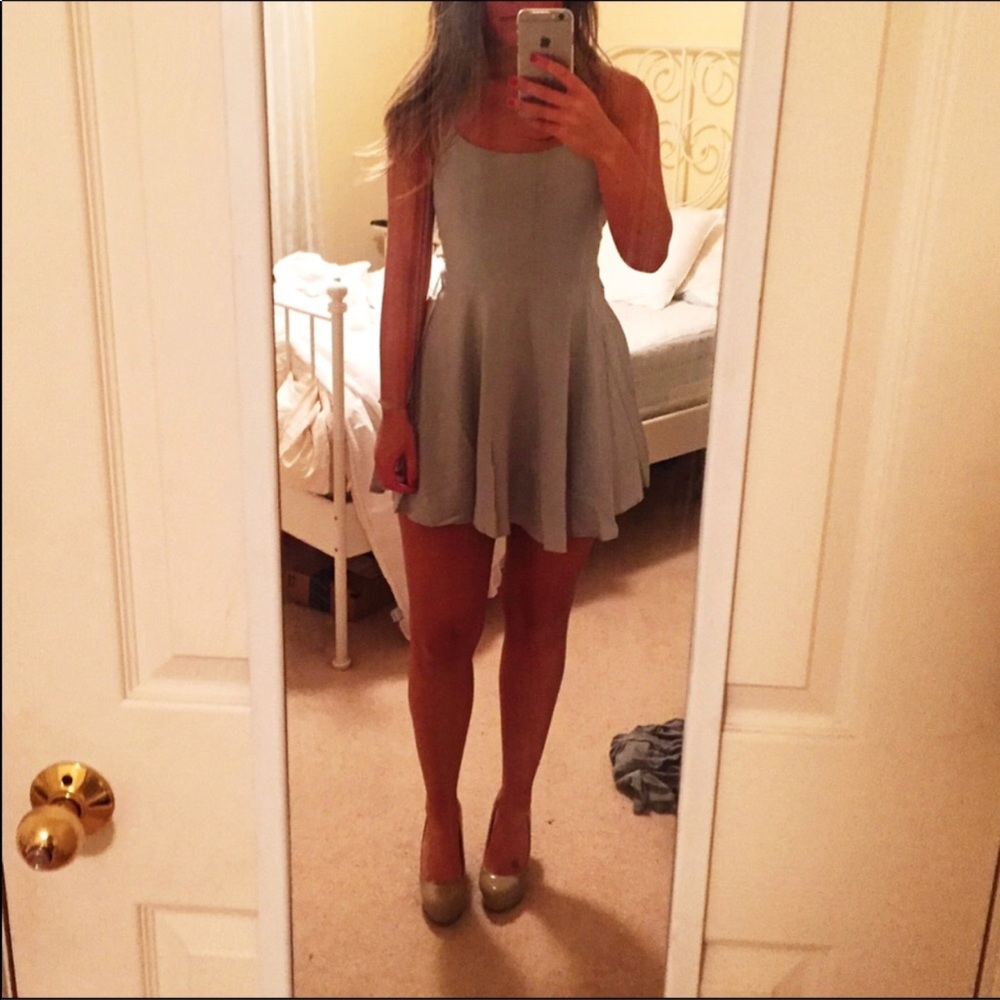 Cross Back Mini-Dress - Picture 6 of 6